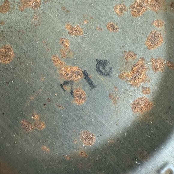 Vintage 1959 Folger's 4 Cents off Coffee Can Tin Metal Short Advertising Decor - Picture 9 of 10